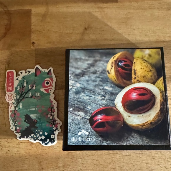 Shade Metals artisan acorn cap earrings. - Picture 4 of 6